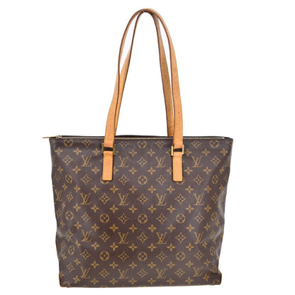 Louis Vuitton Cabas Mezzo Monogram Canvas Brown Canvas Tote Bag Bag (   )