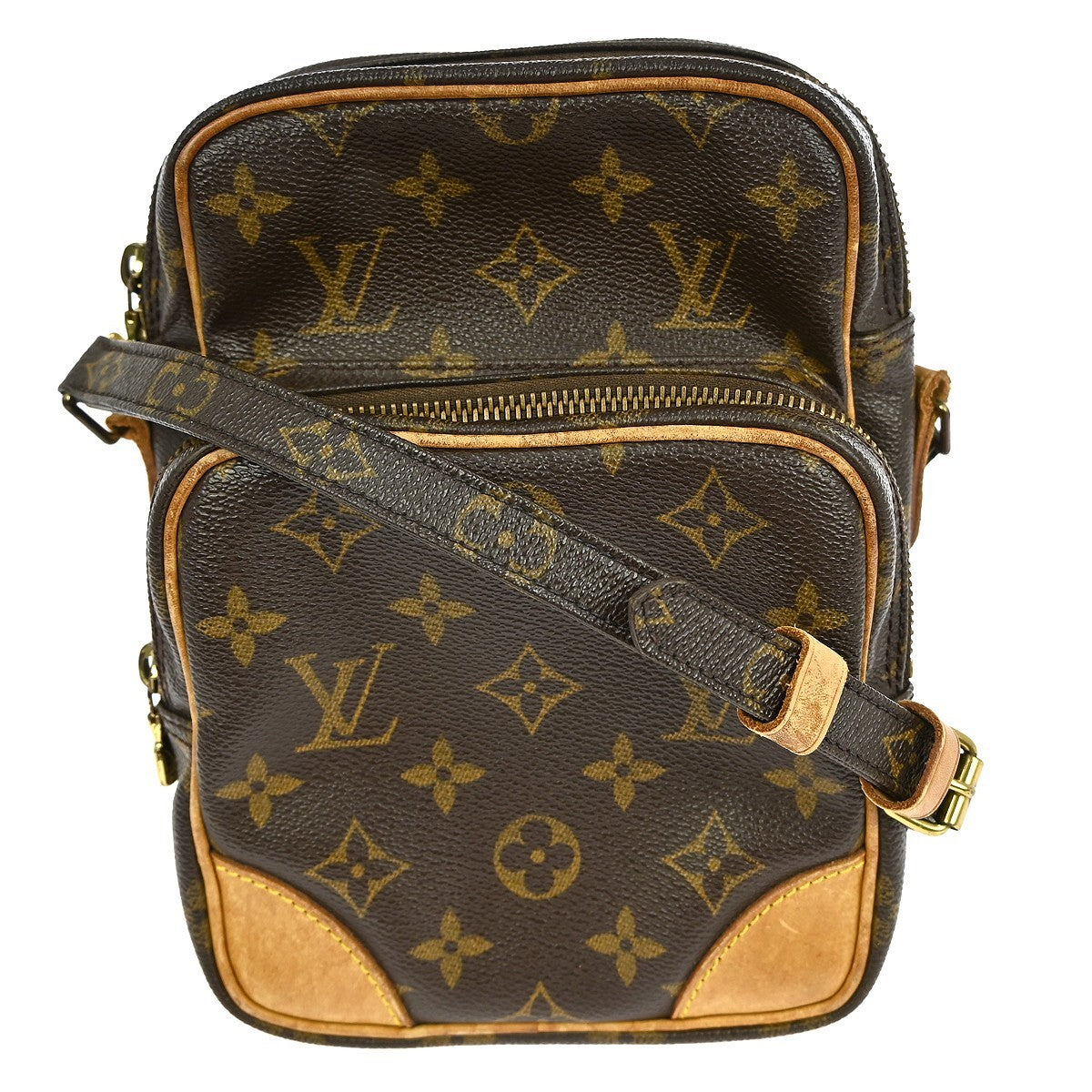 Louis Vuitton Amazone Bag Monogram Canvas Brown Canvas Shoulder Bag Bag (   )