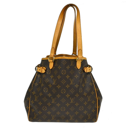 Louis Vuitton Batignolles Handbag Monogram Canvas Brown Canvas Tote Bag Bag (   )