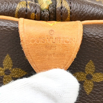 Louis Vuitton Keepall Bag Monogram Canvas Brown Canvas Travel Bag Bag (   )
