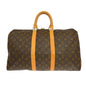 Louis Vuitton Keepall Bag Monogram Canvas Brown Canvas Travel Bag Bag (   )