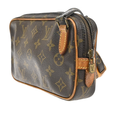 Louis Vuitton Pochette Marly Bandouliere Bag Monogram Canvas Brown Canvas Shoulder Bag Bag (   )