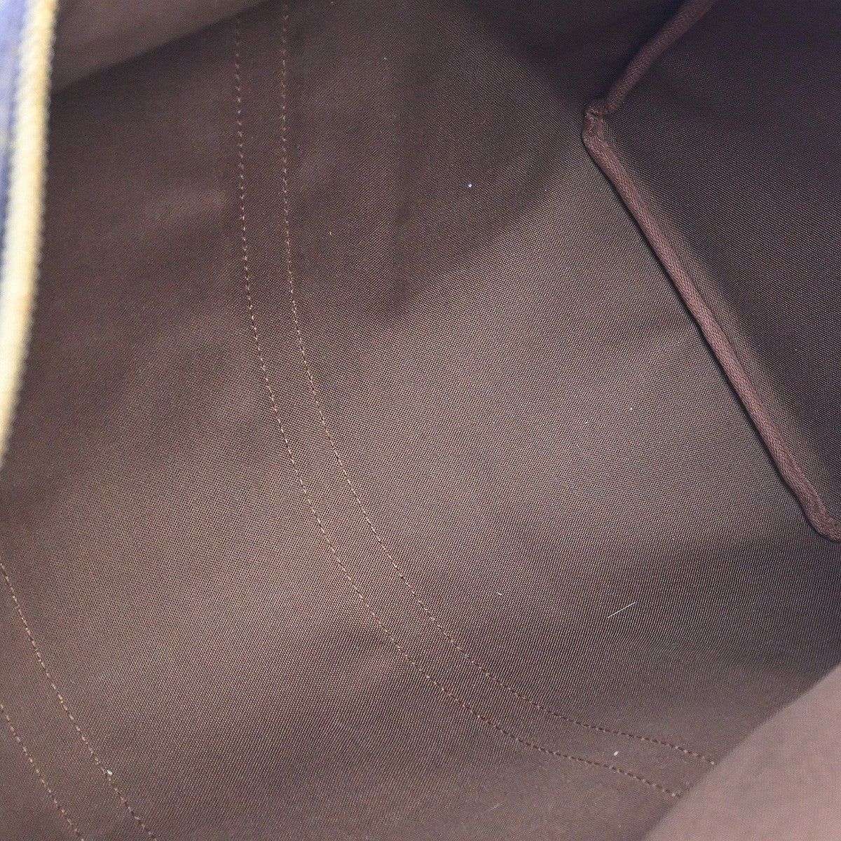 Louis Vuitton Keepall Bag Monogram Canvas Brown Canvas Travel Bag Bag (   )