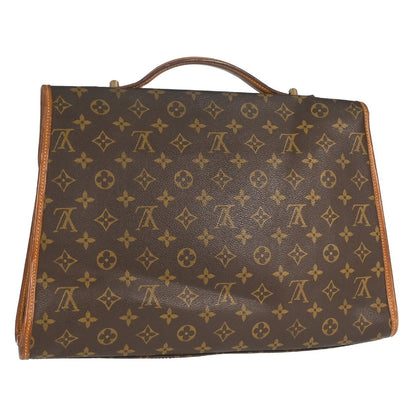 Louis Vuitton Beverly Briefcase Monogram Canvas Brown Canvas Briefcase Bag (   )