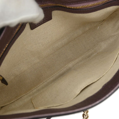 Gucci Soho Chain Crossbody Bag Leather Purple Leather Shoulder Bag Bag (   )