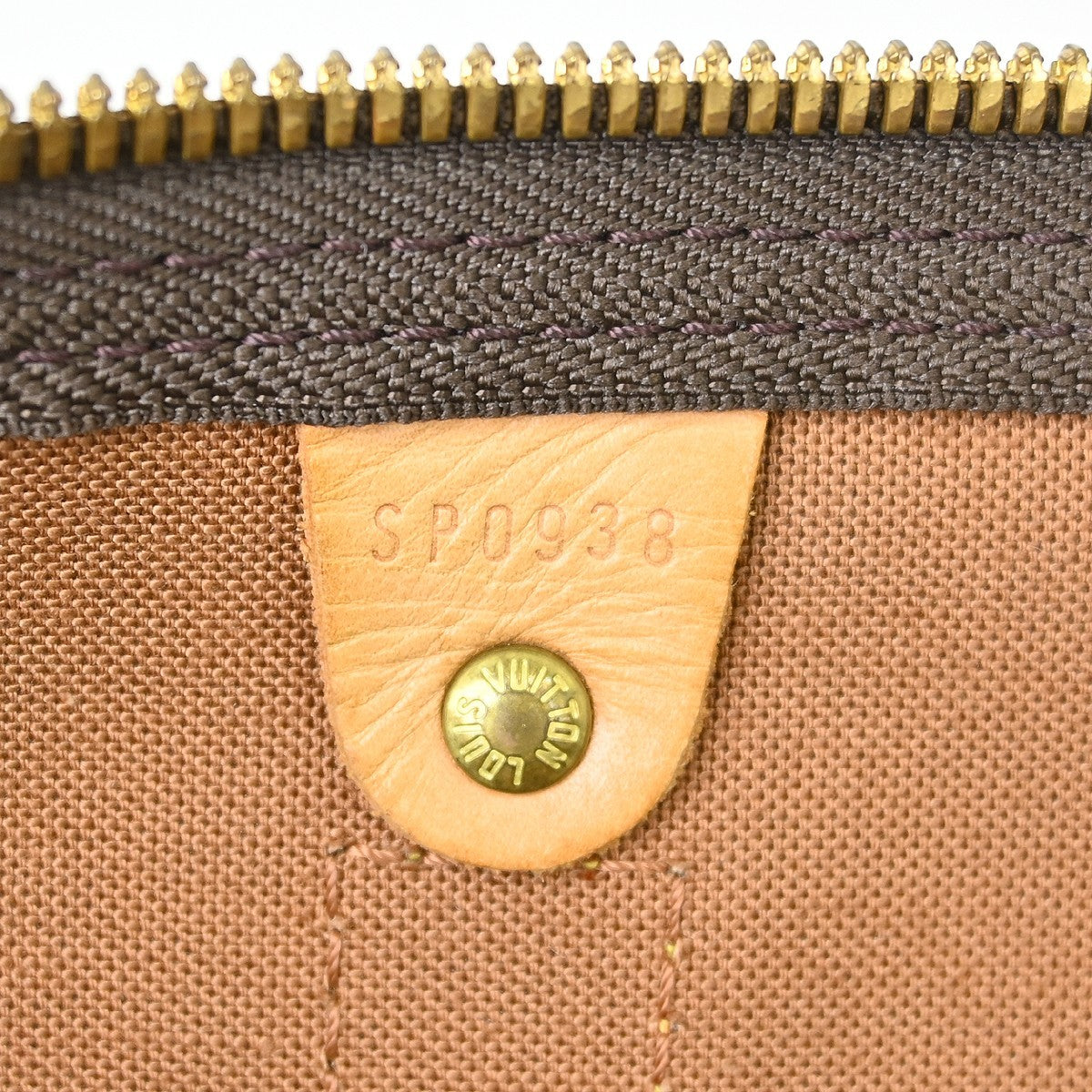 Louis Vuitton Keepall Bag Monogram Canvas Brown Canvas Travel Bag Bag (   )