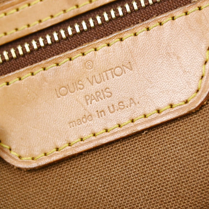 Louis Vuitton Cabas Mezzo Monogram Canvas Brown Canvas Tote Bag Bag (   )