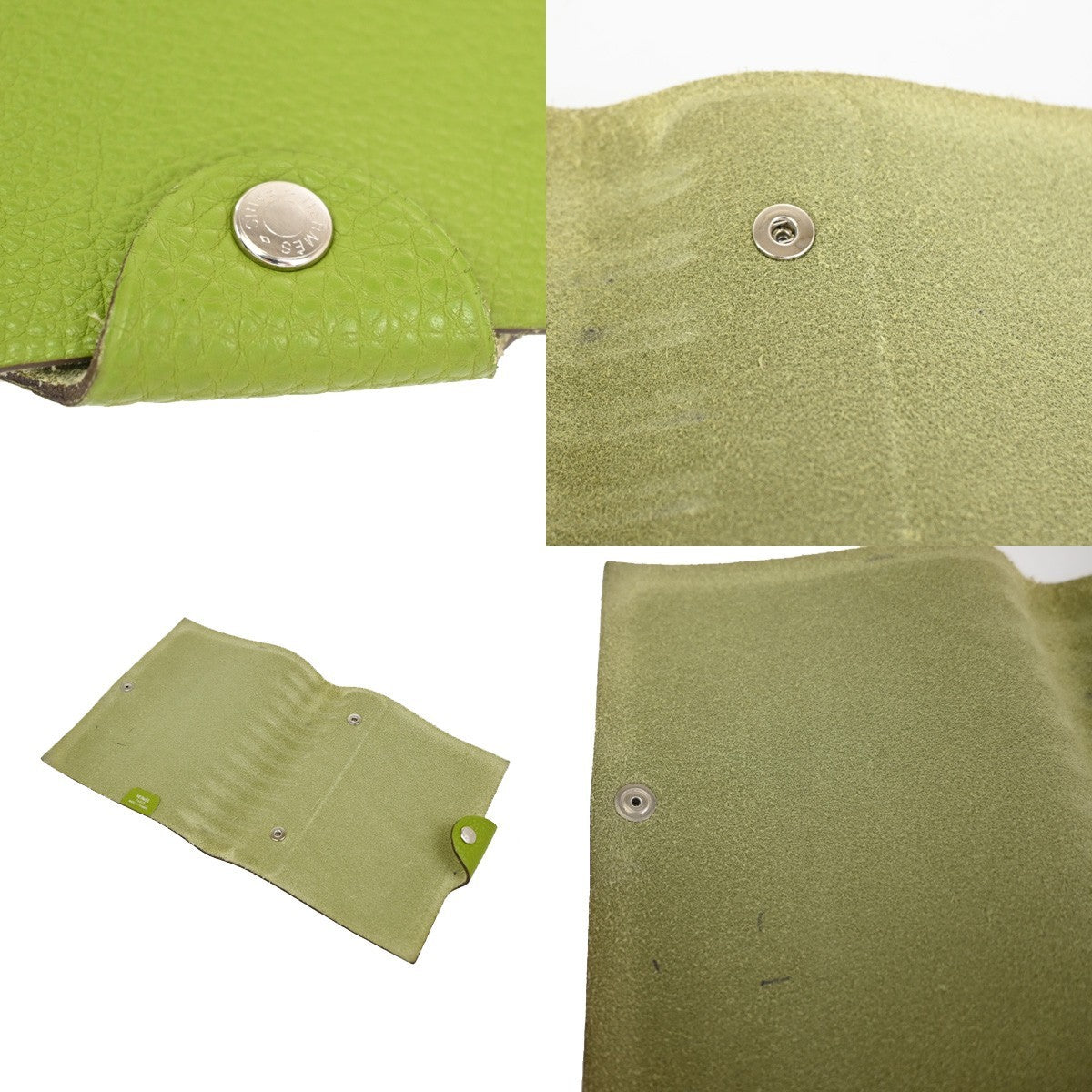 Hermes Ulysse Agenda Cover Leather Green Leather Wallets Accessory (   )