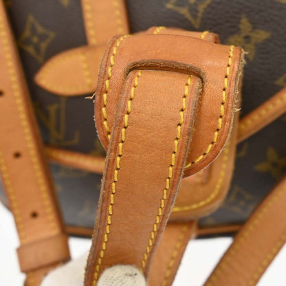 Louis Vuitton Saumur Handbag Monogram Canvas Brown Canvas Shoulder Bag Bag (   )