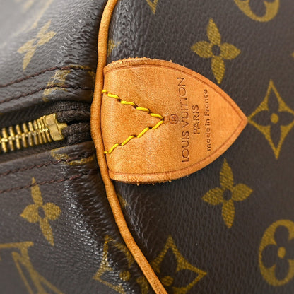 Louis Vuitton Keepall Bag Monogram Canvas Brown Canvas Travel Bag Bag (   )