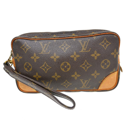 Louis Vuitton Marly Dragonne Clutch Monogram Canvas Brown Canvas Clutche & Pouche Bag (   )