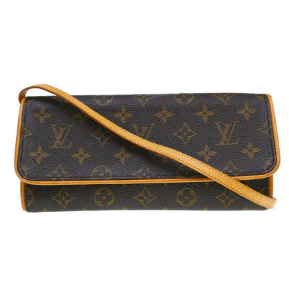 Louis Vuitton Twin Handbag Monogram Canvas Brown Canvas Clutche & Pouche Bag (   )