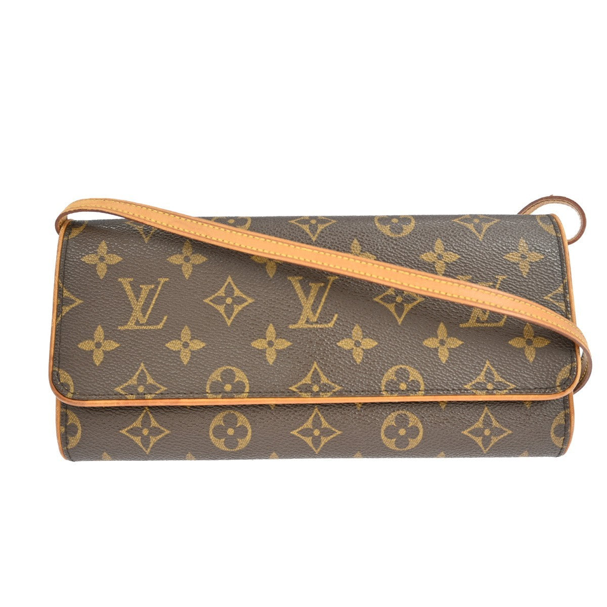 Louis Vuitton Twin Handbag Monogram Canvas Brown Canvas Clutche & Pouche Bag (   )