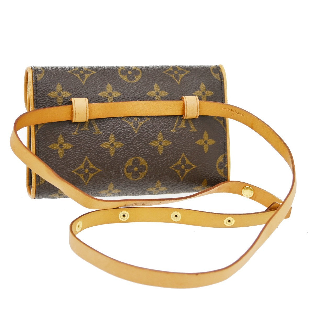 Louis Vuitton Florentine Waist Bag Monogram Canvas Brown Canvas Clutche & Pouche Bag (   )
