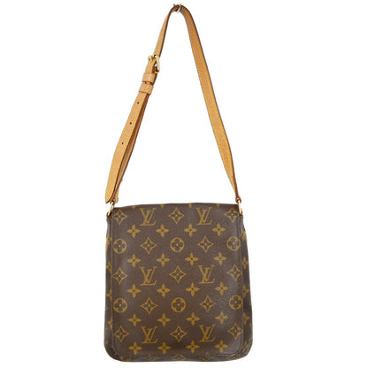 Louis Vuitton Musette Salsa Handbag Monogram Canvas Brown Canvas Shoulder Bag Bag (   )