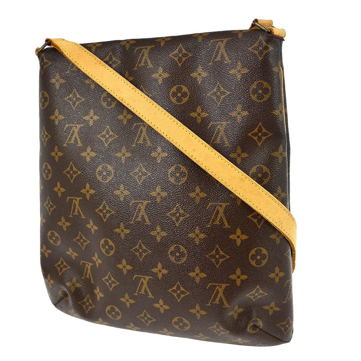 Louis Vuitton Musette Salsa Handbag Monogram Canvas Brown Canvas Shoulder Bag Bag (   )
