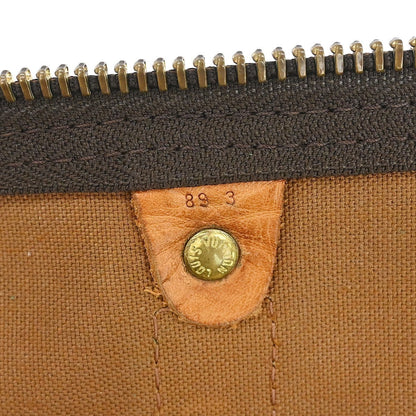 Louis Vuitton Keepall Bag Monogram Canvas Brown Canvas Travel Bag Bag (   )