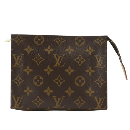 Louis Vuitton Toiletry Pouch Monogram Canvas Brown Canvas Wallets Accessory (   )