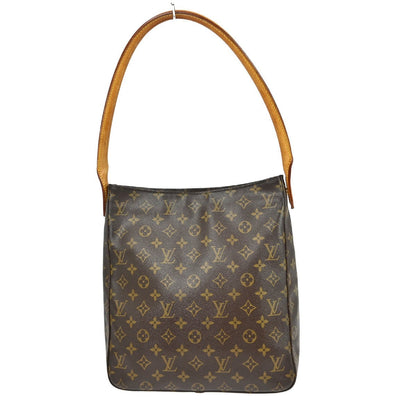 Louis Vuitton Monogram Looping Handbag Monogram Canvas Brown Canvas Shoulder Bag Bag (   )