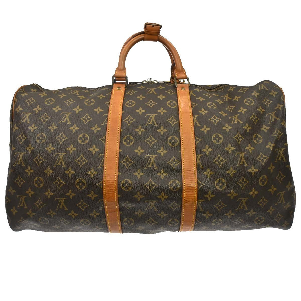 Louis Vuitton Keepall Bandouliere Bag Monogram Canvas Brown Canvas Travel Bag Bag (   )
