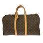 Louis Vuitton Keepall Bag Monogram Canvas Brown Canvas Travel Bag Bag (   )