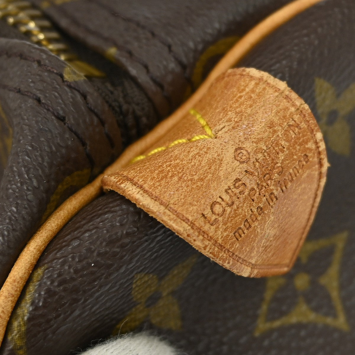 Louis Vuitton Keepall Bag Monogram Canvas Brown Canvas Travel Bag Bag (   )