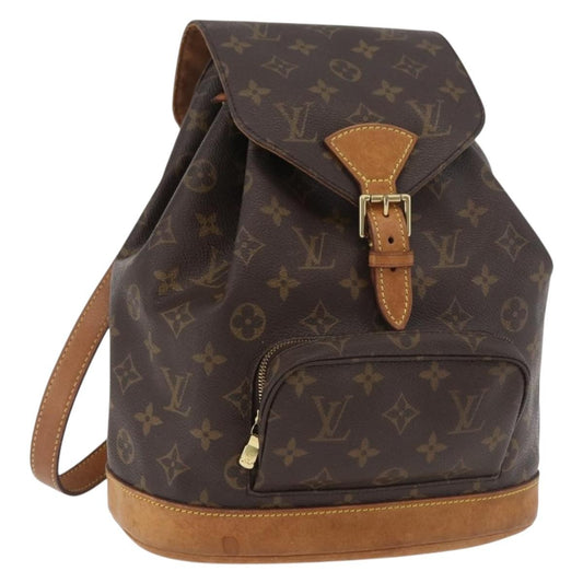 Louis Vuitton Vintage Montsouris Backpack Monogram Canvas Brown Canvas Backpack Bag (   )