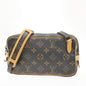 Louis Vuitton Pochette Marly Bandouliere Bag Monogram Canvas Brown Leather Shoulder Bag Bag (   )