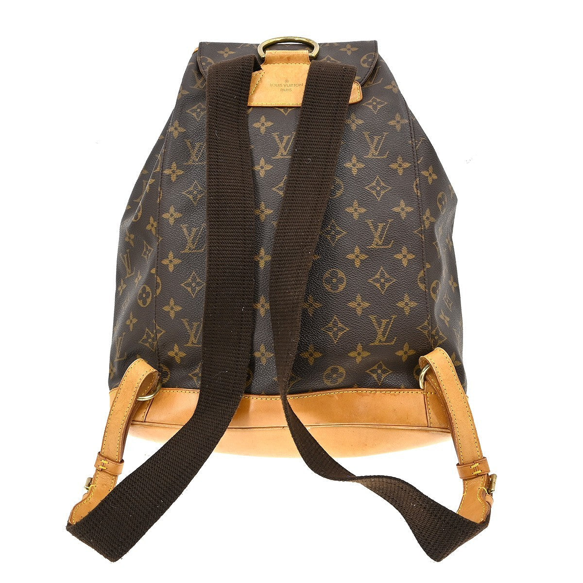 Louis Vuitton Vintage Montsouris Backpack Monogram Canvas Brown Canvas Backpack Bag (   )