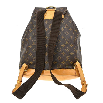 Louis Vuitton Vintage Montsouris Backpack Monogram Canvas Brown Canvas Backpack Bag (   )