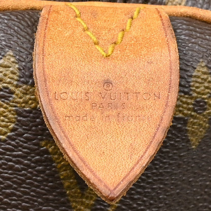 Louis Vuitton Keepall Bag Monogram Canvas Brown Canvas Travel Bag Bag (   )