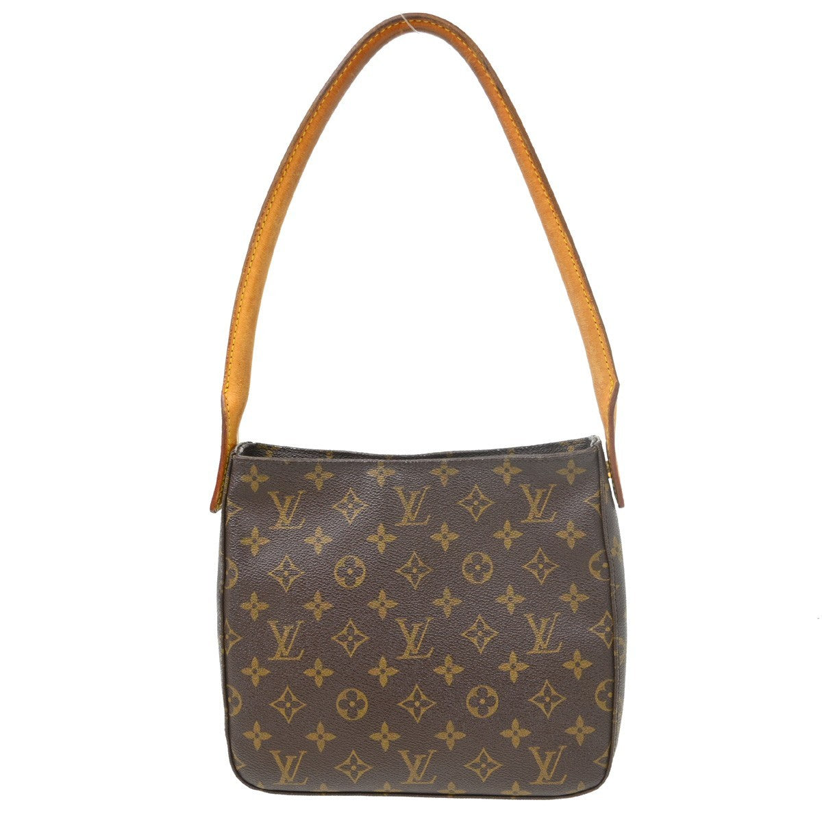 Louis Vuitton Monogram Looping Handbag Monogram Canvas Brown Canvas Shoulder Bag Bag (   )