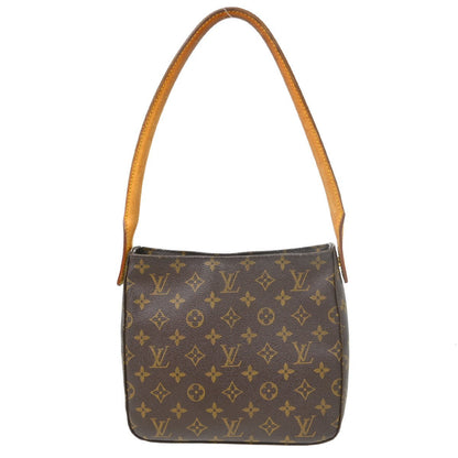 Louis Vuitton Monogram Looping Handbag Monogram Canvas Brown Canvas Shoulder Bag Bag (   )