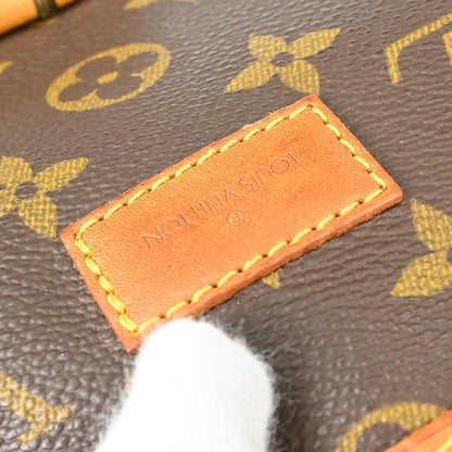 Louis Vuitton Saumur Handbag Monogram Canvas Brown Canvas Shoulder Bag Bag (   )