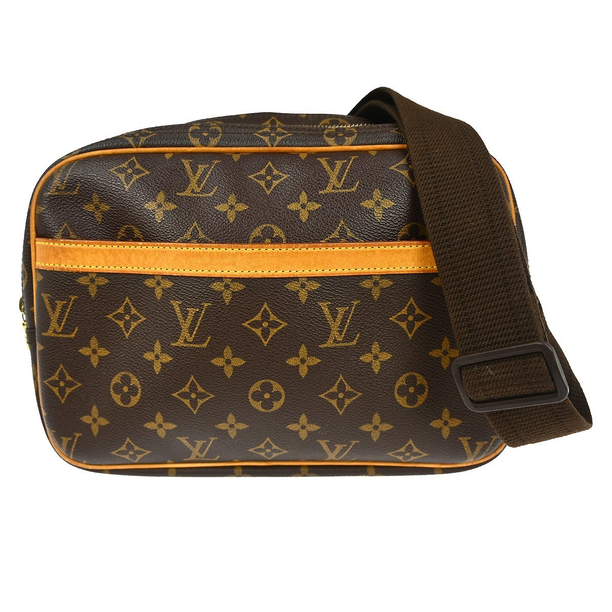 Louis Vuitton Reporter Bag Monogram Canvas Brown Canvas Shoulder Bag Bag (   )