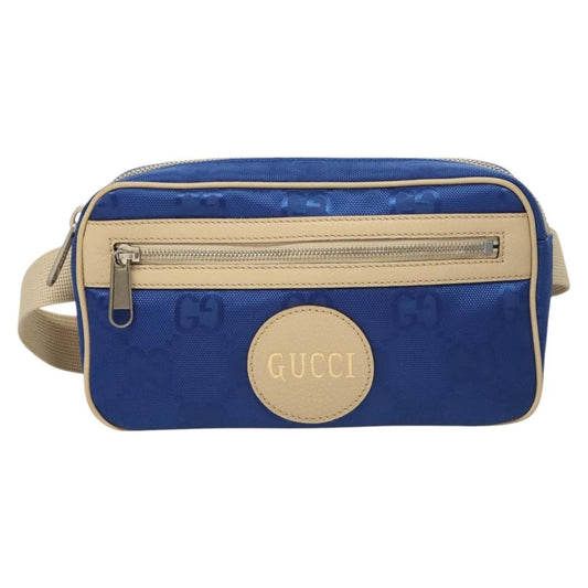 Gucci Off The Grid Belt Bag Gg Econyl Blue Canvas Shoulder Bag Bag (   )