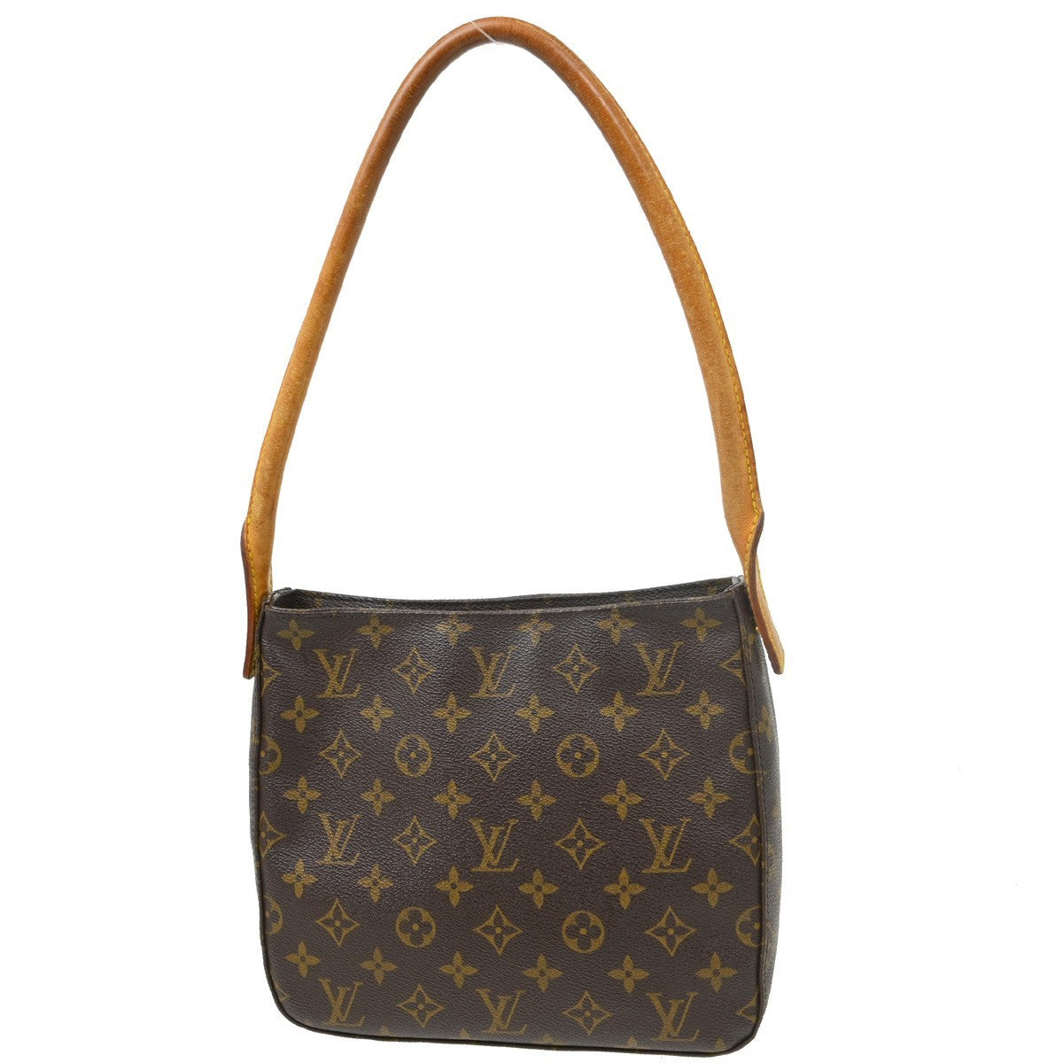 Louis Vuitton Monogram Looping Handbag Monogram Canvas Brown Canvas Shoulder Bag Bag (   )
