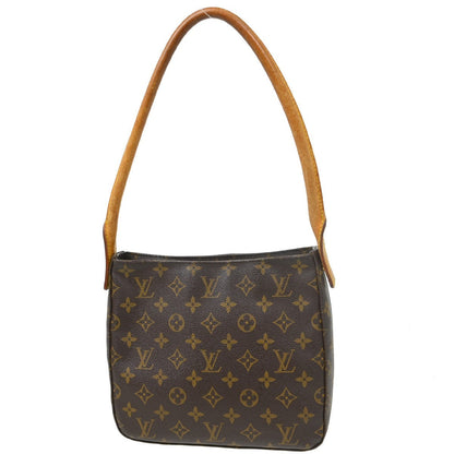 Louis Vuitton Monogram Looping Handbag Monogram Canvas Brown Canvas Shoulder Bag Bag (   )