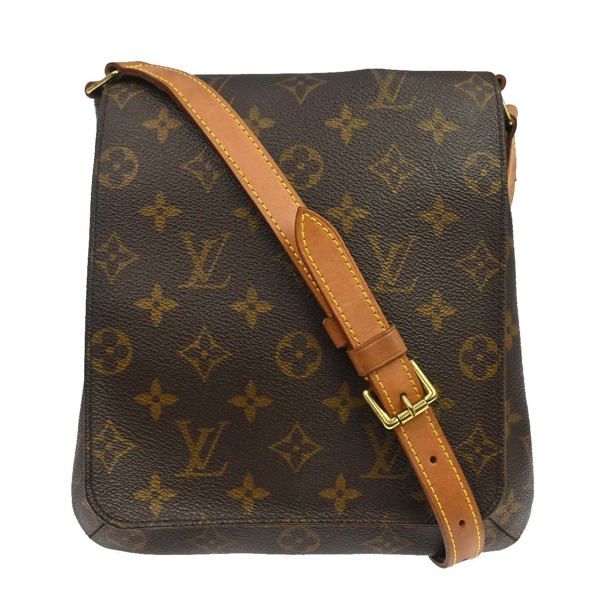 Louis Vuitton Musette Salsa Handbag Monogram Canvas Brown Canvas Shoulder Bag Bag (   )