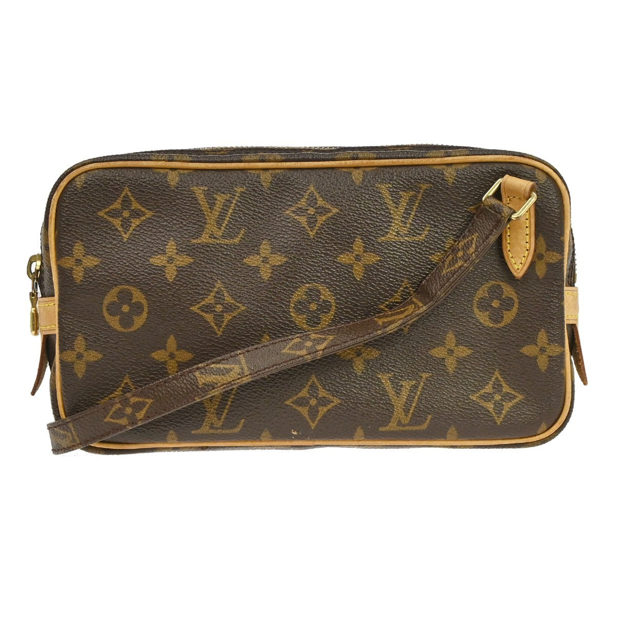 Louis Vuitton Pochette Marly Bandouliere Bag Monogram Canvas Brown Canvas Shoulder Bag Bag (   )
