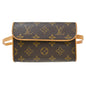 Louis Vuitton Florentine Waist Bag Monogram Canvas Brown Canvas Clutche & Pouche Bag (   )