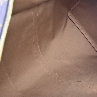 Louis Vuitton Keepall Bag Monogram Canvas Brown Canvas Travel Bag Bag (   )