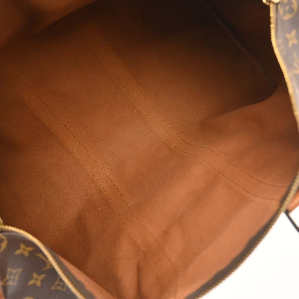 Louis Vuitton Keepall Bag Monogram Canvas Brown Canvas Travel Bag Bag (   )
