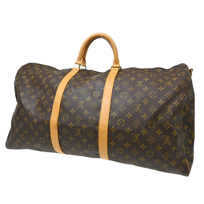 Louis Vuitton Keepall Bandouliere Bag Monogram Canvas Brown Canvas Travel Bag Bag (   )