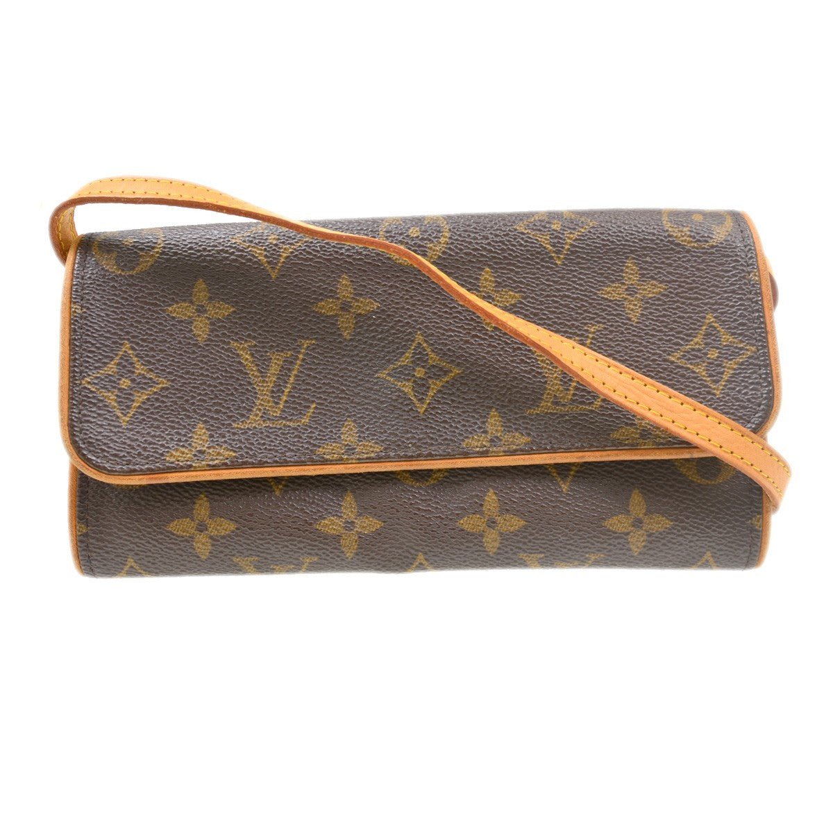 Louis Vuitton Twin Handbag Monogram Canvas Brown Canvas Clutche & Pouche Bag (   )
