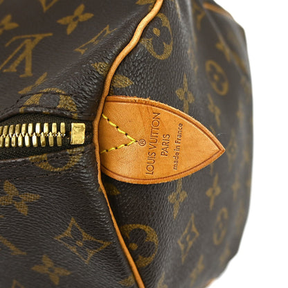 Louis Vuitton Keepall Bag Monogram Canvas Brown Canvas Travel Bag Bag (   )