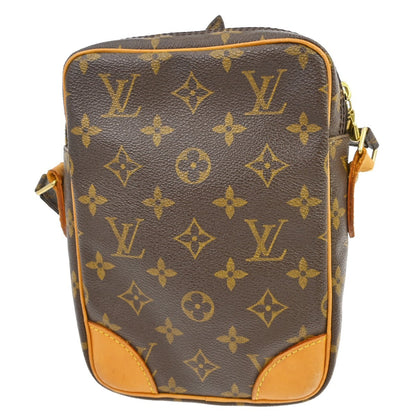 Louis Vuitton Danube Handbag Monogram Canvas Brown Canvas Shoulder Bag Bag (   )