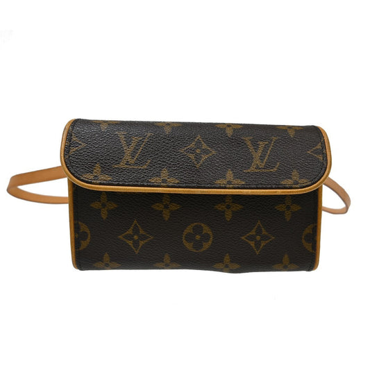 Louis Vuitton Florentine Waist Bag Monogram Canvas Brown Canvas Clutche & Pouche Bag (   )