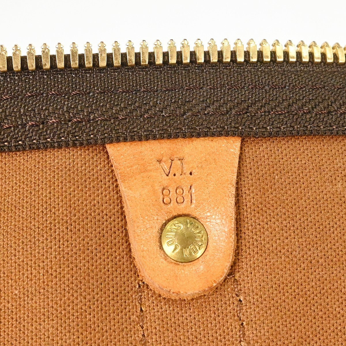 Louis Vuitton Keepall Bag Monogram Canvas Brown Canvas Travel Bag Bag (   )
