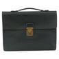 Louis Vuitton Serviette Kourad Briefcase Taiga Leather Beige Leather Briefcase Bag (   )